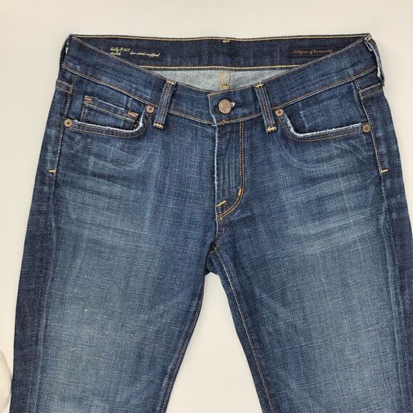 Citizens of humanity Kelly Stretch #063 Cropped Low Waist Jeans Size 27 - Picture 3 of 8